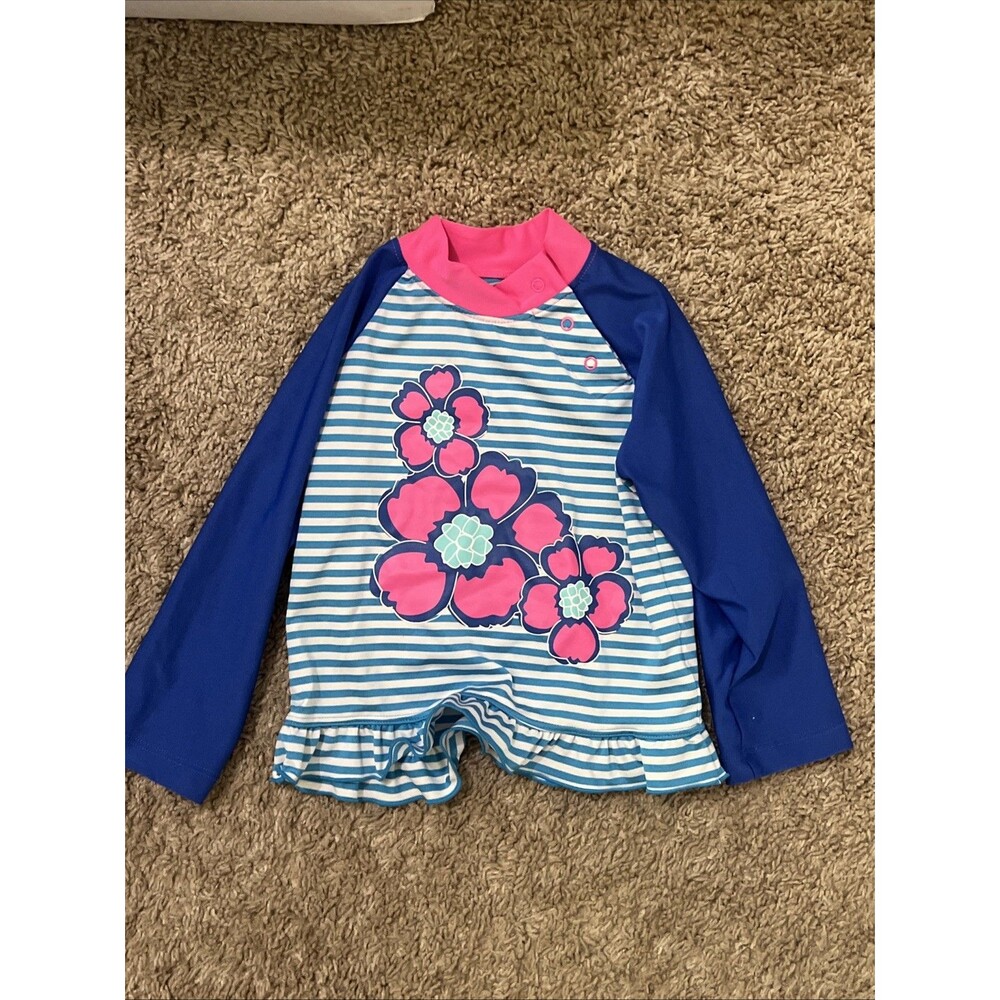 COOLIBAR - Toddler - Floral Swim Top Size 12-18 months Upf 50